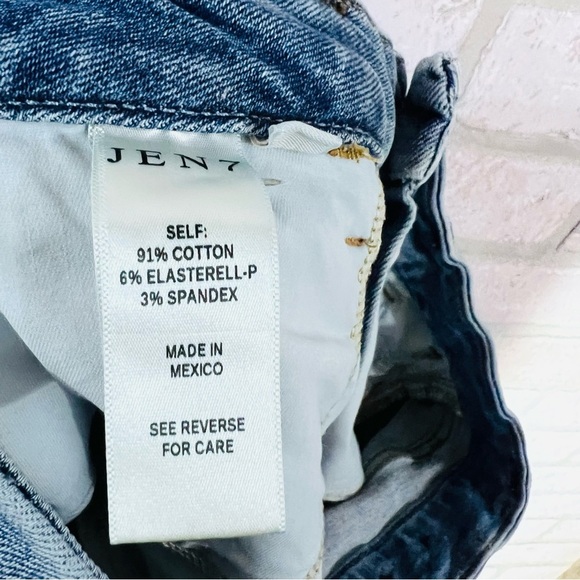 Jen7 Cropped Wide Leg High Waist Jeans Size 12 - Picture 9 of 10